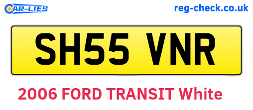 SH55VNR are the vehicle registration plates.