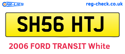 SH56HTJ are the vehicle registration plates.