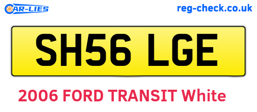 SH56LGE are the vehicle registration plates.