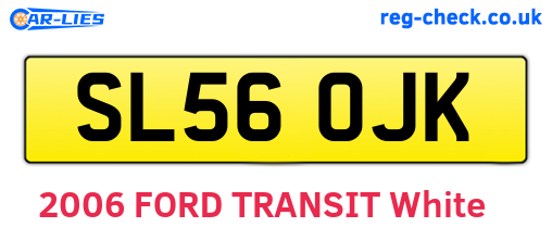 SL56OJK are the vehicle registration plates.