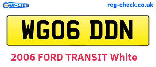 WG06DDN are the vehicle registration plates.