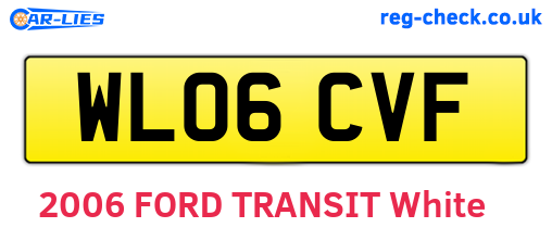 WL06CVF are the vehicle registration plates.