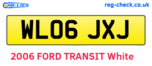 WL06JXJ are the vehicle registration plates.