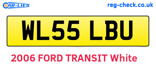 WL55LBU are the vehicle registration plates.