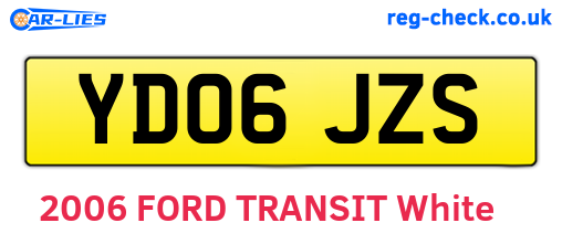 YD06JZS are the vehicle registration plates.