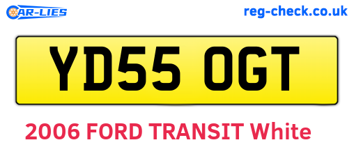 YD55OGT are the vehicle registration plates.