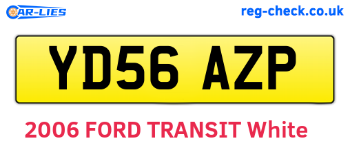 YD56AZP are the vehicle registration plates.