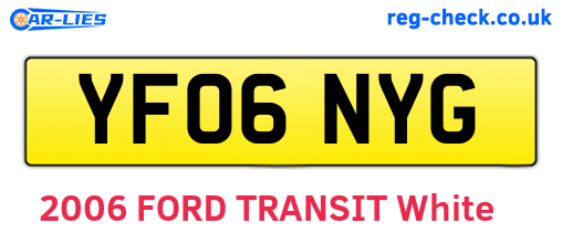 YF06NYG are the vehicle registration plates.