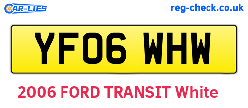 YF06WHW are the vehicle registration plates.