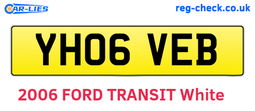 YH06VEB are the vehicle registration plates.