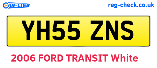 YH55ZNS are the vehicle registration plates.