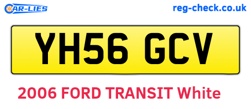 YH56GCV are the vehicle registration plates.