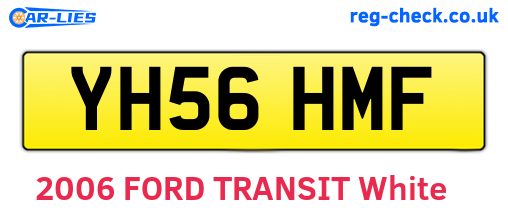 YH56HMF are the vehicle registration plates.