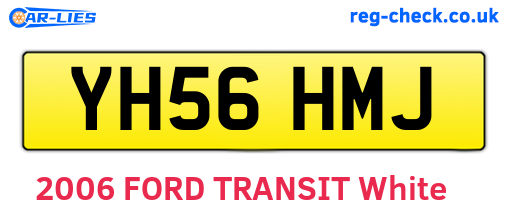 YH56HMJ are the vehicle registration plates.
