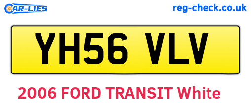 YH56VLV are the vehicle registration plates.