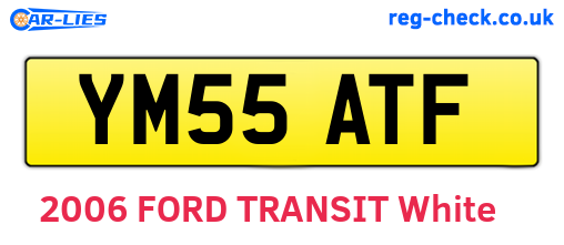 YM55ATF are the vehicle registration plates.