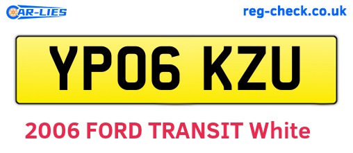 YP06KZU are the vehicle registration plates.