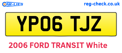 YP06TJZ are the vehicle registration plates.