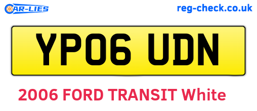 YP06UDN are the vehicle registration plates.