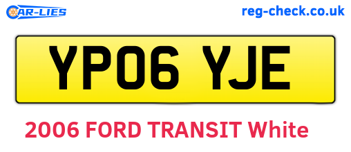YP06YJE are the vehicle registration plates.