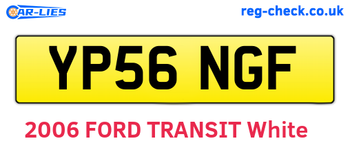 YP56NGF are the vehicle registration plates.