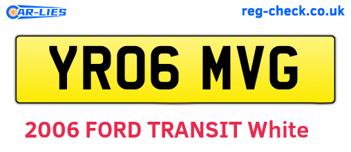YR06MVG are the vehicle registration plates.