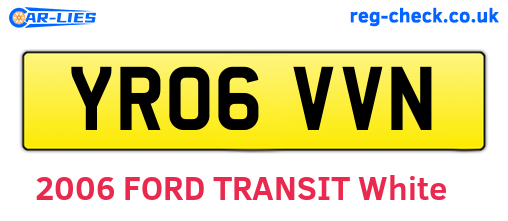 YR06VVN are the vehicle registration plates.