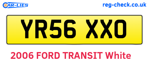 YR56XXO are the vehicle registration plates.