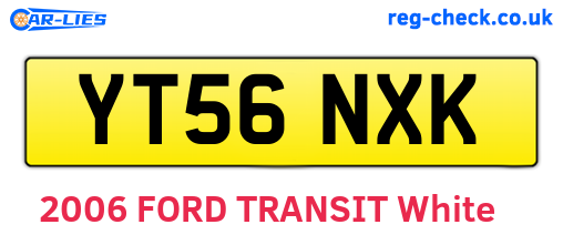 YT56NXK are the vehicle registration plates.