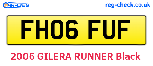 FH06FUF are the vehicle registration plates.