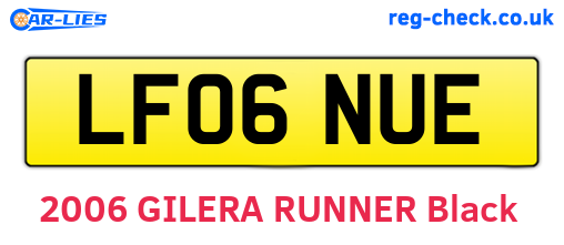 LF06NUE are the vehicle registration plates.