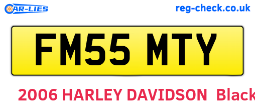 FM55MTY are the vehicle registration plates.