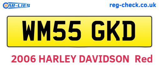 WM55GKD are the vehicle registration plates.