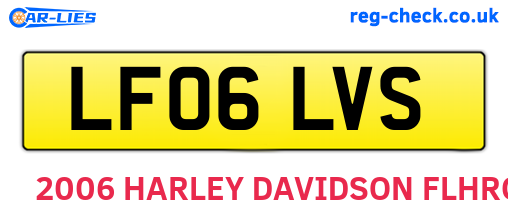LF06LVS are the vehicle registration plates.