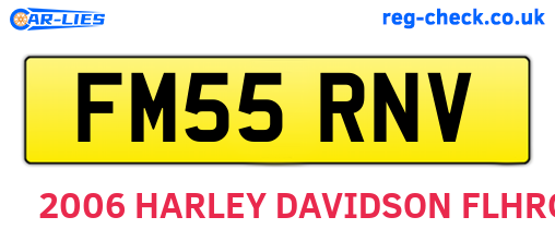 FM55RNV are the vehicle registration plates.
