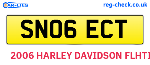 SN06ECT are the vehicle registration plates.