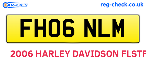 FH06NLM are the vehicle registration plates.