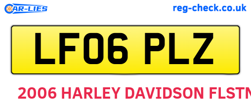 LF06PLZ are the vehicle registration plates.