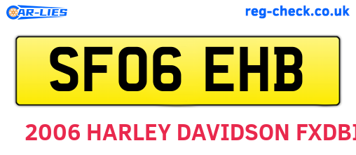 SF06EHB are the vehicle registration plates.
