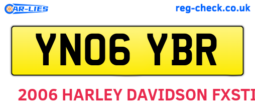 YN06YBR are the vehicle registration plates.