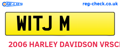 W1TJM are the vehicle registration plates.
