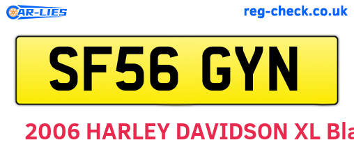 SF56GYN are the vehicle registration plates.