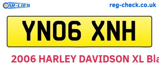 YN06XNH are the vehicle registration plates.