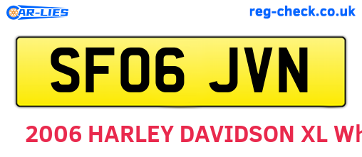 SF06JVN are the vehicle registration plates.