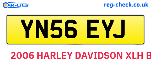YN56EYJ are the vehicle registration plates.