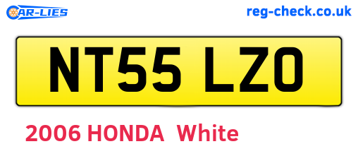 NT55LZO are the vehicle registration plates.