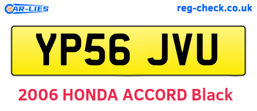 YP56JVU are the vehicle registration plates.