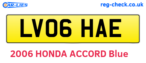 LV06HAE are the vehicle registration plates.