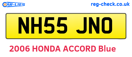 NH55JNO are the vehicle registration plates.