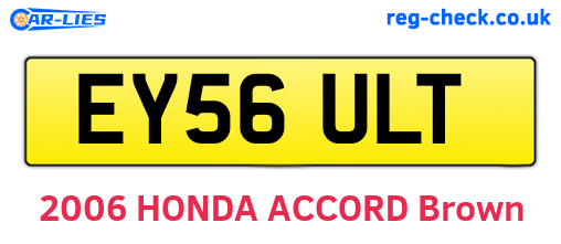 EY56ULT are the vehicle registration plates.